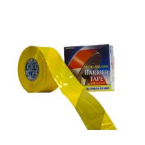 Afzetlint reflecterend 250 meter x 7,5 cm, geel