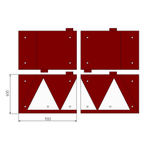 Berlijns kussen 300 x 180 x 6,5 cm
