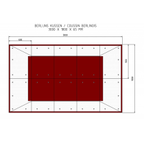 Berlijns kussen 300 x 180 x 6,5 cm