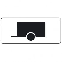 Onderbord OB10, geldt alleen voor voertuigen met aanhanger