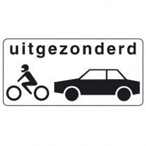 Onderbord OB57, uitgezonderd motoren en auto's