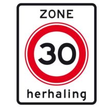 Verkeersbord A01(30)zbh
