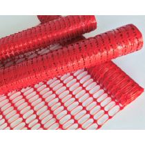Afzetnet HDPE Medium 50 x 1 meter, 150 gram/m2, kleur rood