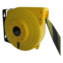 Linthaspel 9 meter x 5 cm, lint geel/zwart