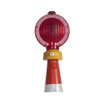 Waarschuwingslamp voor afzetkegel 75 cm rood