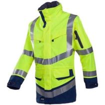 Sioen 708Z Windsor parka fluor geel/marineblauw