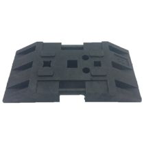 Recycle baakvoet 80 x 40 x 12 cm, 2 stuks opening 40 x 40 mm, 1 stuks opening 60 x 60 mm en 2 stuks opening ø 42 mm