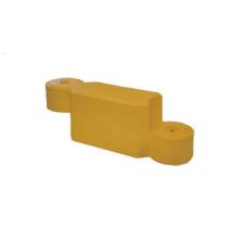 Barrier massief blok 52 x 14,5 x 17 cm, kleur geel