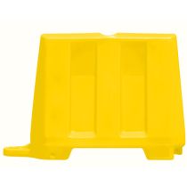 Barrier kunststof 110 x 40 x 81 cm, kleur geel
