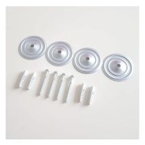 Schoevenset voor bevestiging van een opvul gootstrook aan de goot