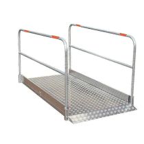 Loopbrug in aluminium met leuningen, 320 x 100 cm