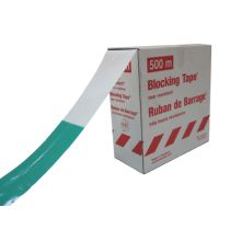 Afzetlint standaard 500 meter x 8 cm, groen/wit