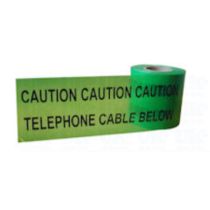 Ondergronds waarschuwingslint 365 meter x 15 cm, caution telephone cable below