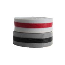 Afzetlint nylon 45 meter x 5 cm, wit/rood