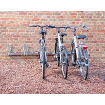 Verzinkt fietsenrek 5 fietsen voor muurbevestiging 90°