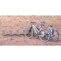 Verzinkt fietsenrek 5 fietsen voor muurbevestiging 45°