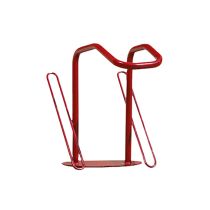 Vrijstaande fietsbeugel voor 2 fietsen met anti diefstal beugel op voetplaat