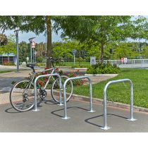 Verzinkt fietsbeugel Ø 50 mm met voetplaat