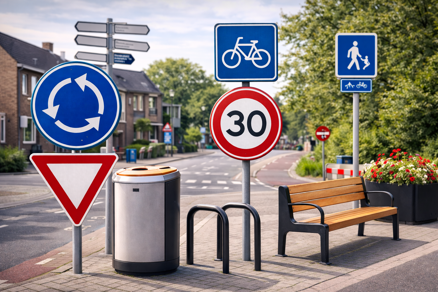 Assortiment straatmeubilair